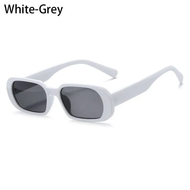 Ochelari de soare retro femei - mai multe variante white-grey