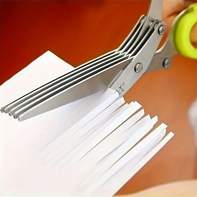 Multipurpose kitchen scissors made of 5-layer stainless steel for herbs, algae and vegetables - necessary helper in the kitchen