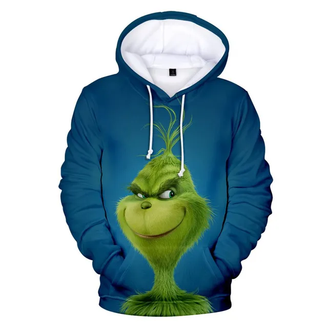 Unisex stylish hoodie Grinch with hood