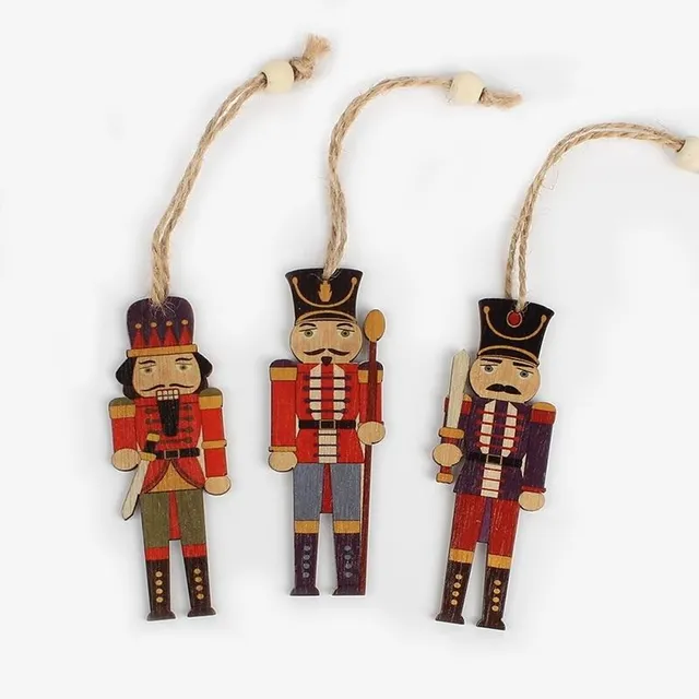 Christmas decoration soldier 3 pcs