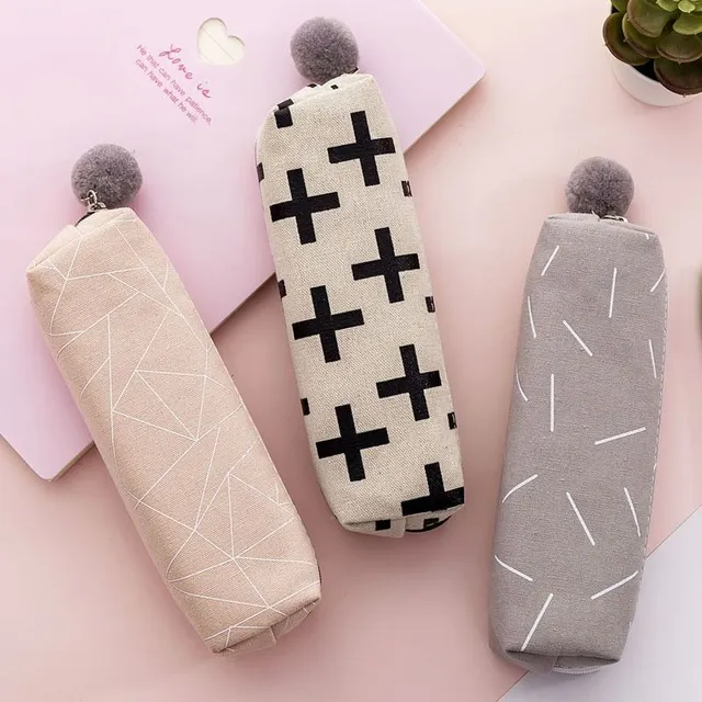 Etui școlar design pentru papetărie - din material textil