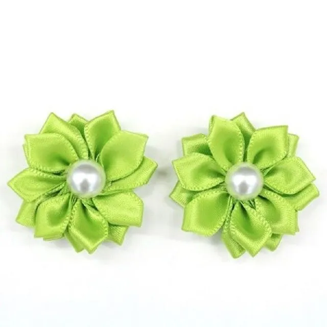 Dog rubber bands with flower 2 pcs