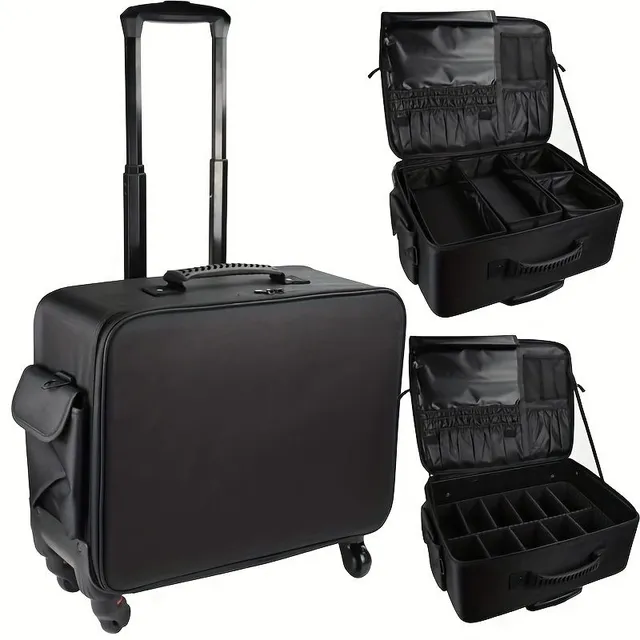 Professional luggage with large capacity and multifunctional cosmetic bag for travel