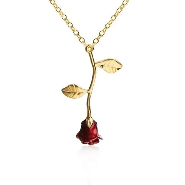 Beautiful necklace with Rose Rousie