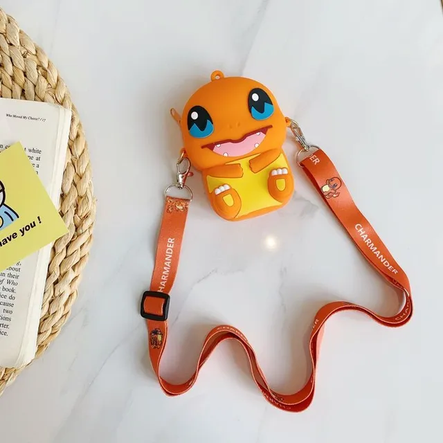 Geantă modernă de silicon pentru copii, purtată peste umăr, Pokémon