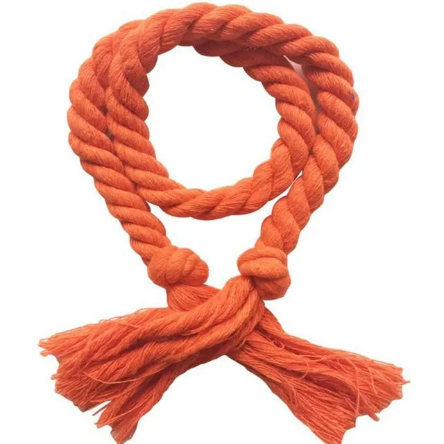 Dekorační lano na záclony oranzova