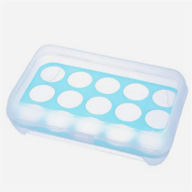 Plastic box for 15 eggs