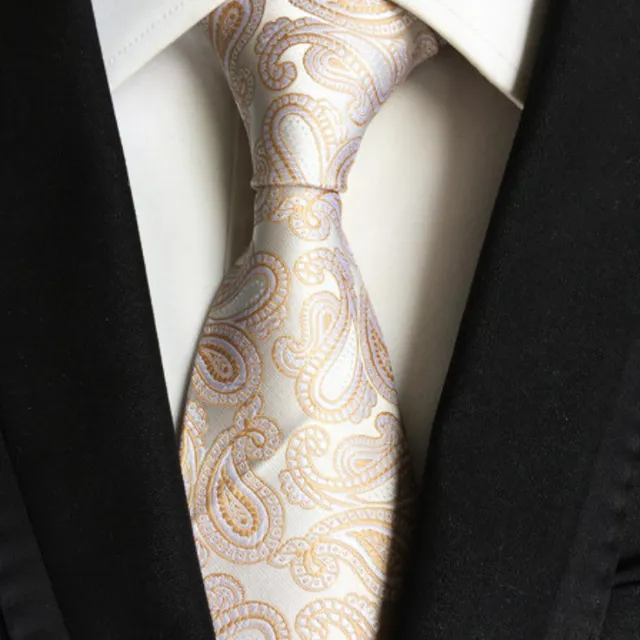 Luxury men's silk tie