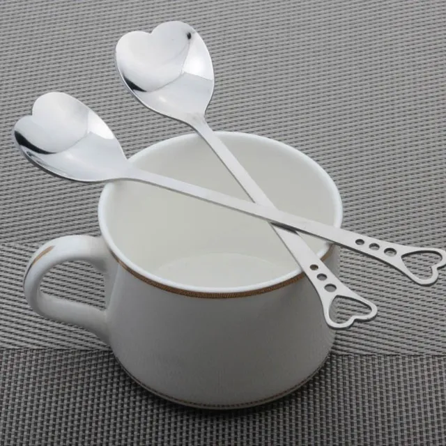 Spoons in the shape of a heart 10 pcs