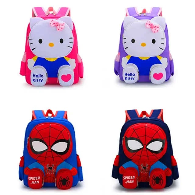 Detský 3D batoh s témou Hello Kitty alebo Spiderman