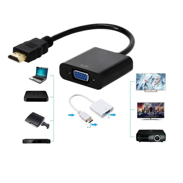 HDMI / VGA adaptér a redukcie 1080p