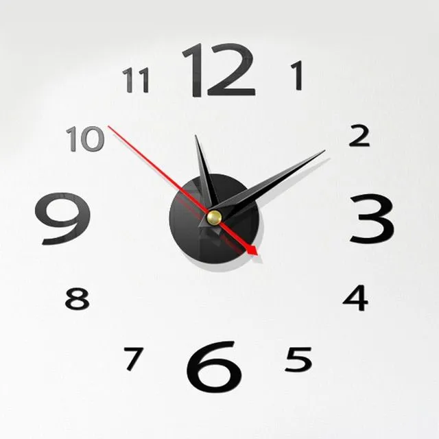 Stylish modern 3D clock 06