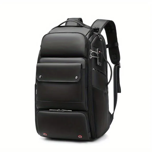 Unisex Professional Backpack on Camera with 17' Pocket on Notebook, Detachable holder on Stativ and Security Castle