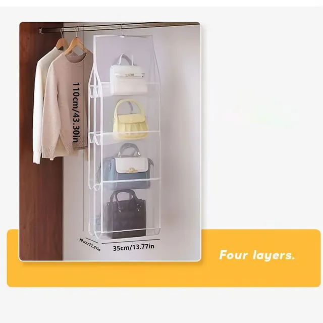 Transparent multi-bag organizer