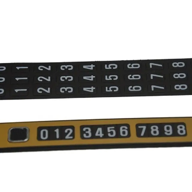 Magnetic strip for the car's phone number