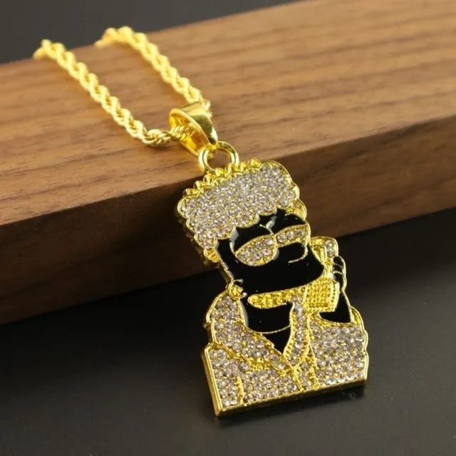 Collier moderne stylé pour homme Simpson