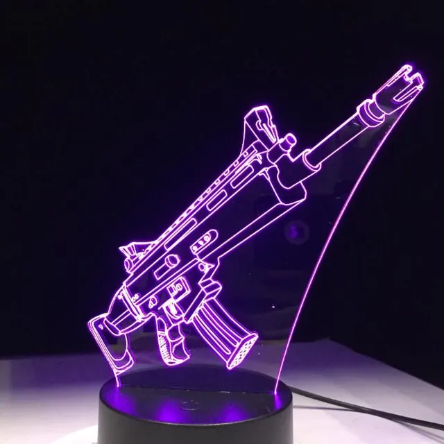 Gyönyörű asztal 3D lámpa Fortnite 3d led lamp 9