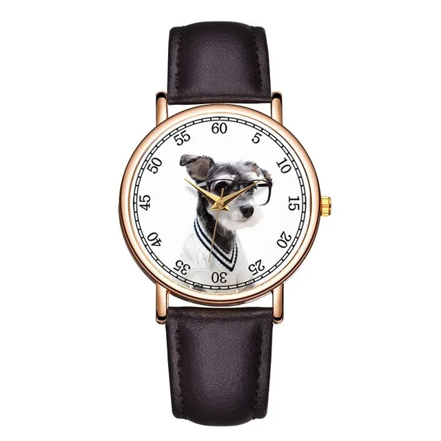 Stylish watch with animal motif Cassie