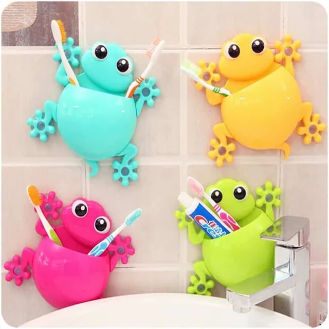 Children's toothpaste holder and toothbrush