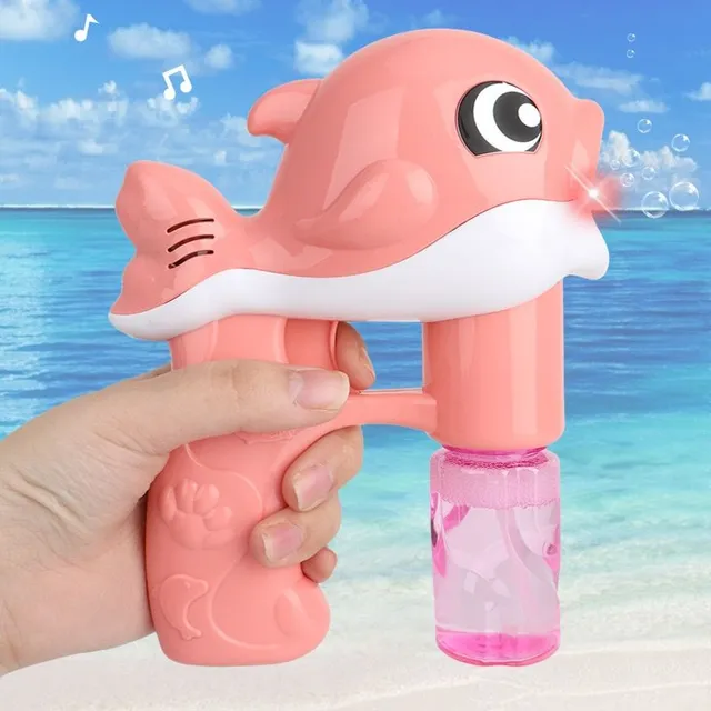 Dolphin-shaped automatic electric baby super bubbler