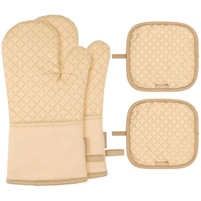 4 pcs Kitchen mitt and mat