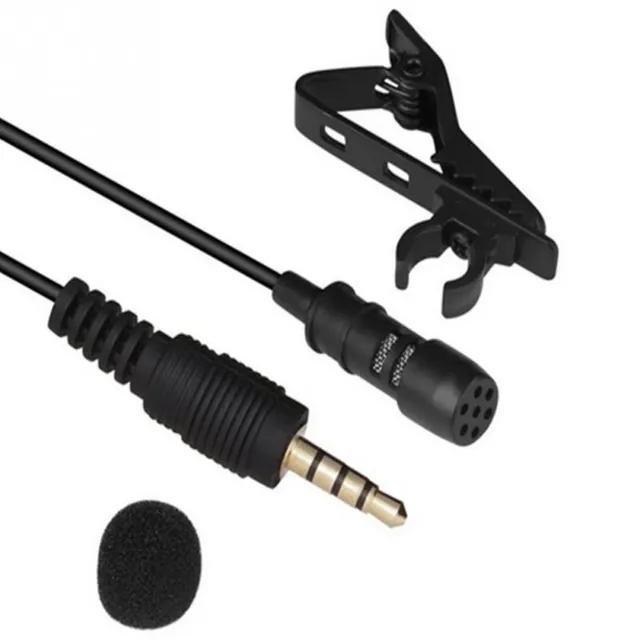 Audio microphone with clip for mobile phone