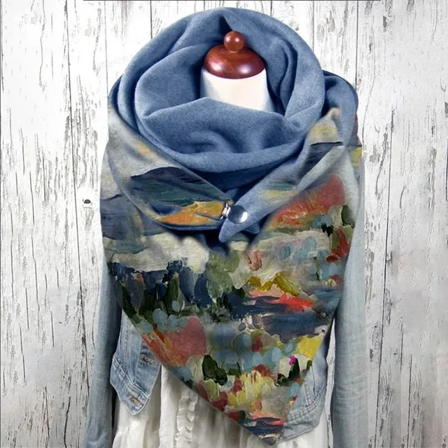 Piękny damski zimowy szalik na szyję - wiele rodzajów