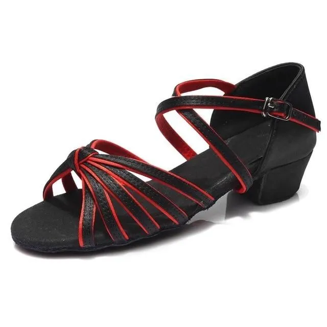 Scarpe da donna per balli latini black-red 10-5