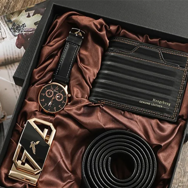 Men Quarter Luxury Business Digital code list Chronograph World Time Decoration Leather Watches