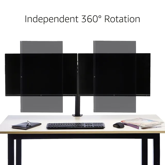 PC držiak monitora počítača s dvoma obrazovkami 2 33,02-68,58 Cm Screen Table Free Lifting Frame Holder Arm Multiangle VESA 75/100 Mm