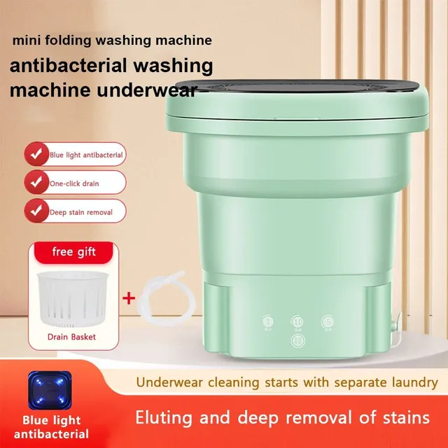 Mașină de spălat portabilă cu uscător Bucket Socks Washing Machine