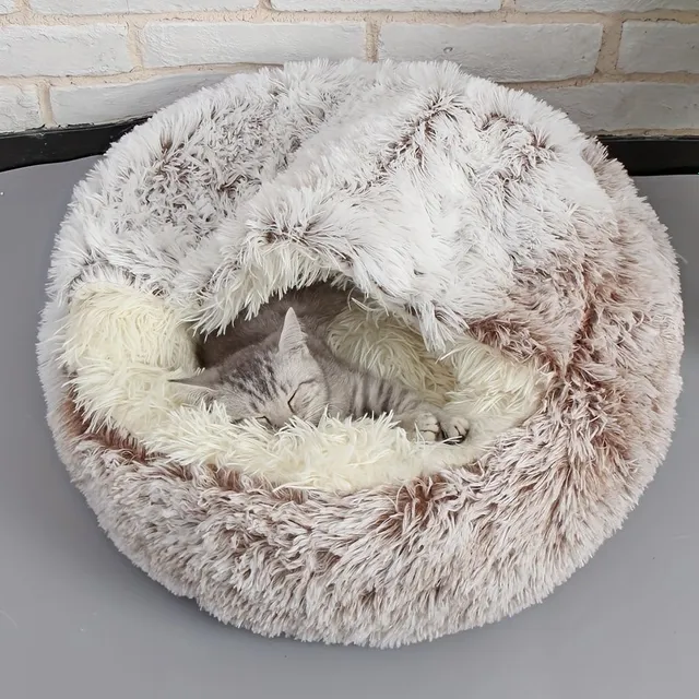 Ultimátní Kočičí Svět: Skořápkové Hnízdo S Plyšem Pro Pohodlný Spánek