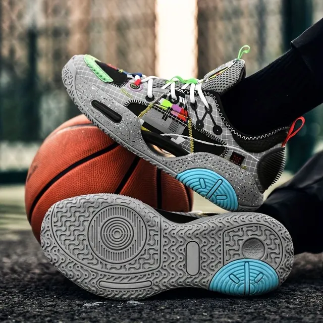 Pánske trendy basketbalové topánky, pohodlné, nenásytné, príležitostné sneakers s vplyvmi pre mužov outdoorové aktivity
