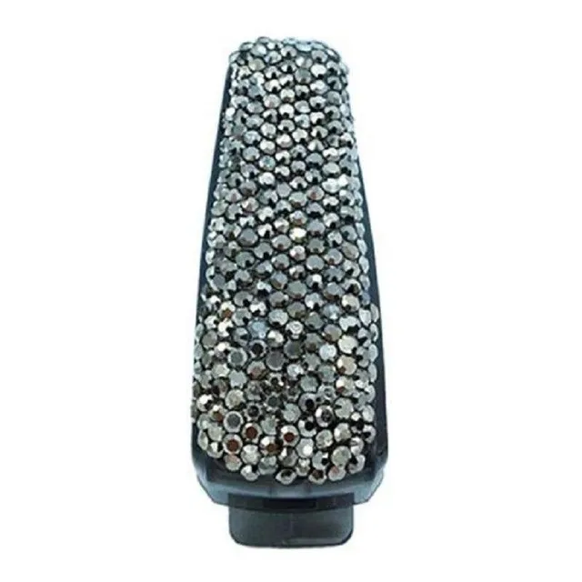 Car sunglasses holder with sequins