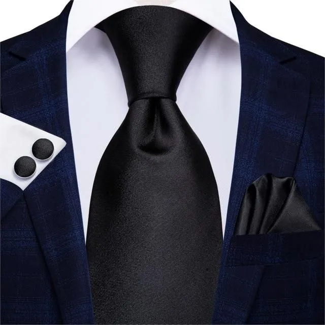 Luksusowy jedwabny krawat męski sn-3140