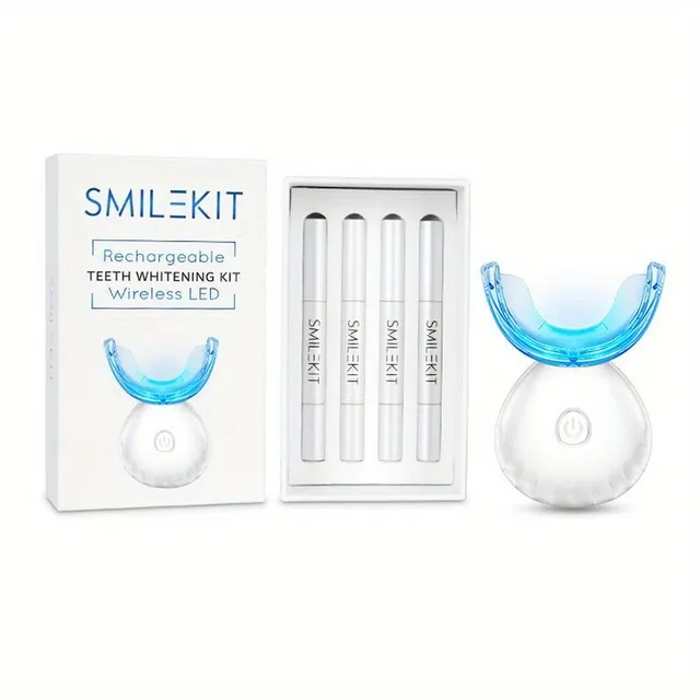 White smiles at your fingertips: Wireless Whitening Kit with LED acceleration for home use