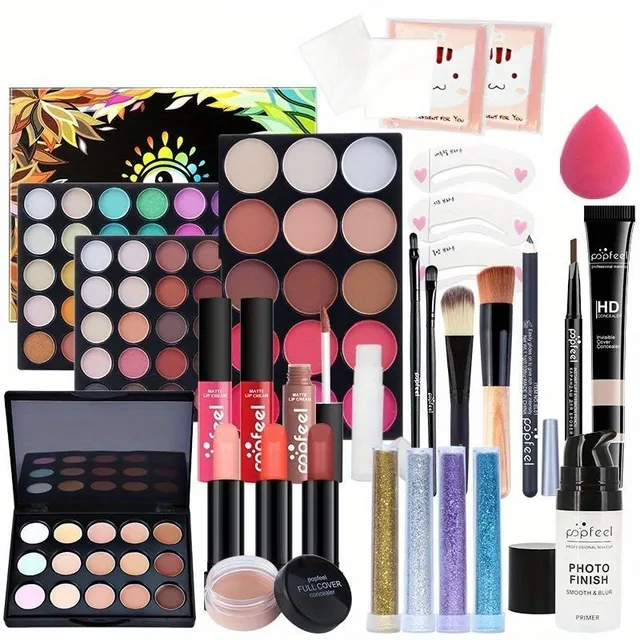 The magic look: the perfect make-up kit with shadow palette for women