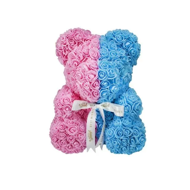 Gift teddy bear full of roses - more variants