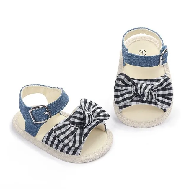 Children's summer sandals with bow for girls