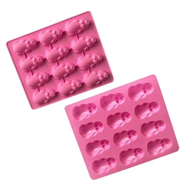 Silicone mould of piggy bank