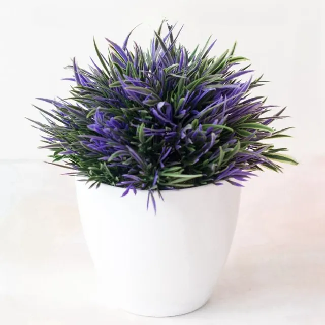 Luxury realistic looking artificial flowers in a pot - more variants Ardalion