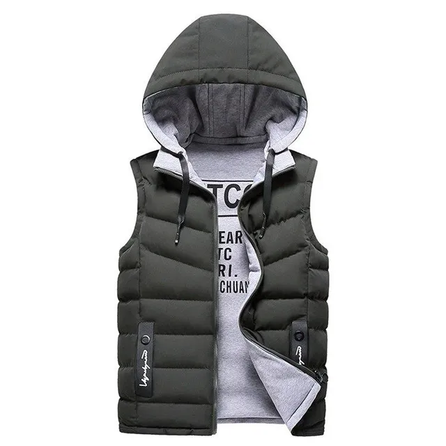 Boy's quilted vest double-sided Christeen zelena m