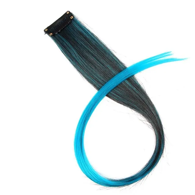 The spring of synthetic hair on the clip - different colors