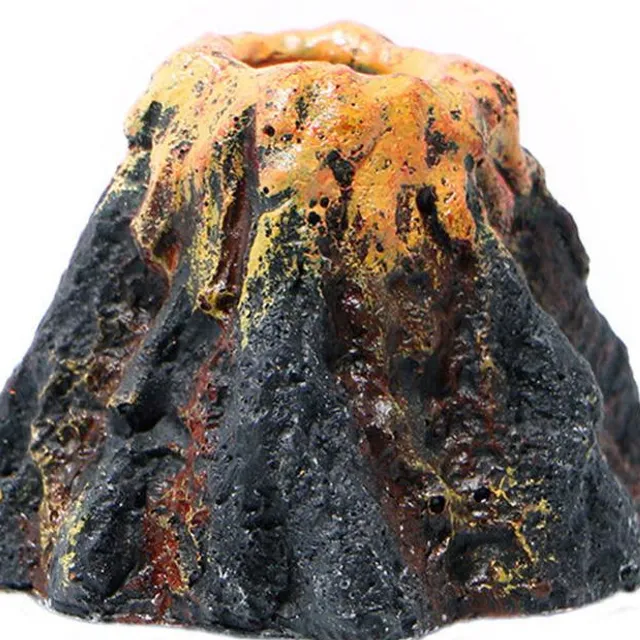 Aquarium decoration in the shape of a volcano