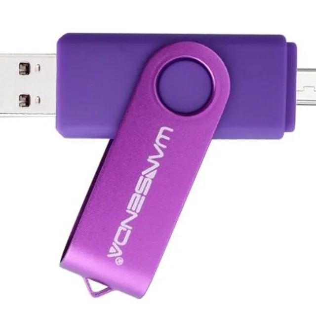 USB flash drive 2 w 1 - 16 GB - 128 GB - 6 kolorów
