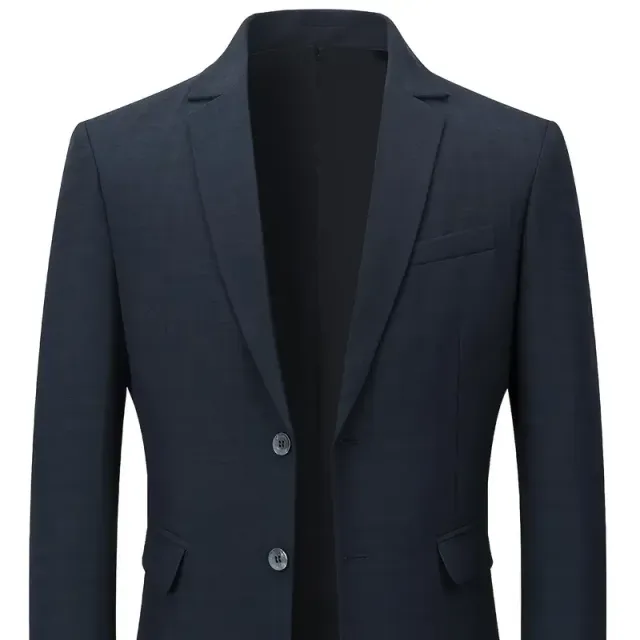 Men's social jacket with pockets, 2 buttons, formal events and celebrations