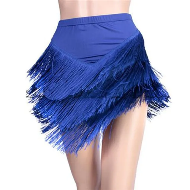 Dance skirt with fringe