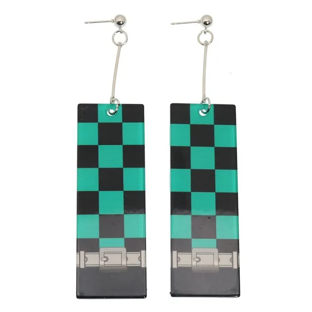 Trendy acrylic earrings - Hanafuda