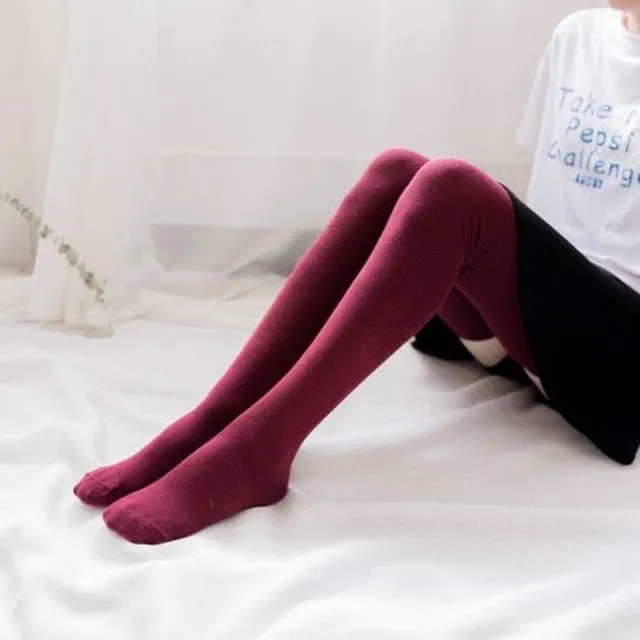 Women's wool knee high boots