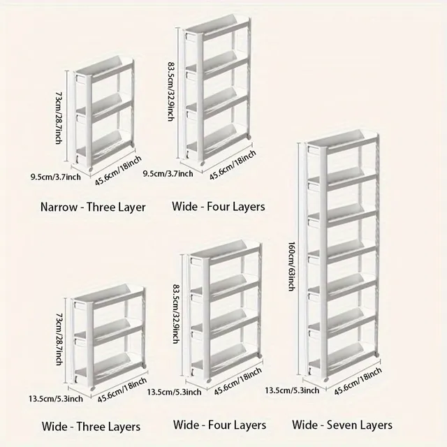 Estanterías para cocina, baño y sala de estar - para puertas